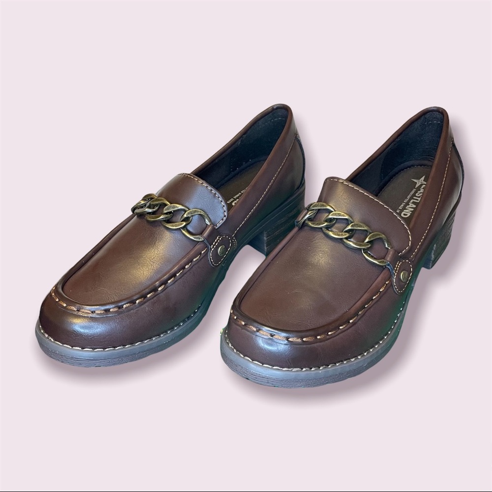 NWT/NWB brown loafers